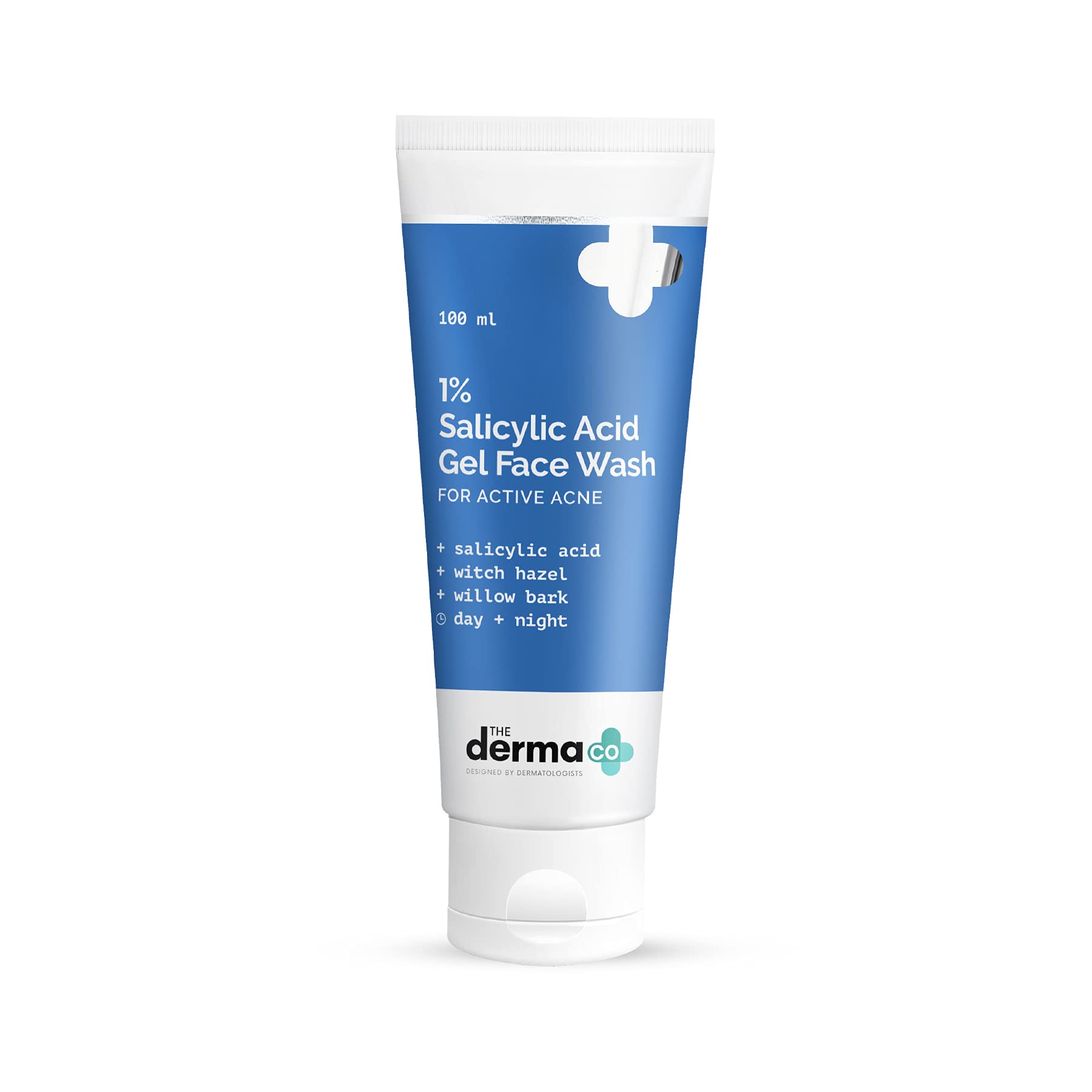 

Гель для умывания лица Derma Co 1% Salicylic Acid с салициловой кислотой и экстрактом гамамелиса для лечения активного акне - 100 мл