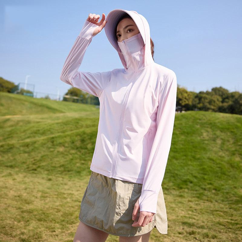 UPF10+ Ice Silk Sun Protection Shirt Unisex 1011 Summer Outdoor UV Protection Breathable Loose Skin Jacket
