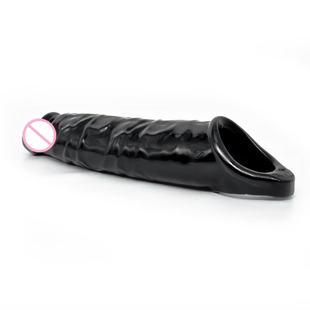 Men's Simulation Exotic Condom Thickened and Widened Condom Penis Delay Sleeve Couple Sex Adult Supplies