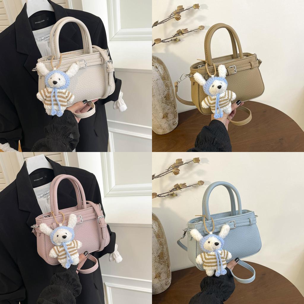 Fashionable Pu Square Crossbody Bag With Soft Structure And Inner Card Holder For Daily Wear