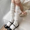 1pair Loose Long Stockings Breathable Mid-Calf Socks Sweet Lolita Ballet Stockings  Women