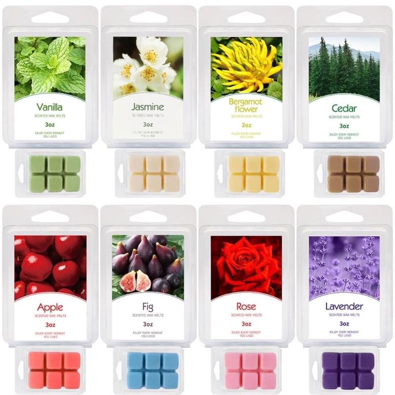 Versatile Wax Melts, Scented Wax Melts Cubes  for Relaxing Environment Perfect Mother Day Gifts 8Packs /3oz Each