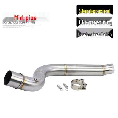 Compatível Motocicleta Qianjiang Chase 600 Escape Modificado Seção Média e Seção Traseira 51MM