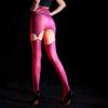 Women Sexy Stockings With Wrap Hip Skirt Oil Shiny Pantyhose Lace Transparent Ultra Elastic Tights Ultra Thin Sheer Pantyhoses