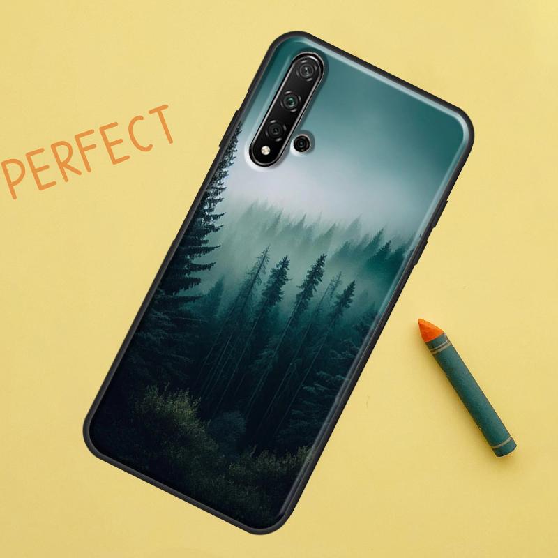 Beautiful Mountain Forest Nature For Huawei Nova 10 9 SE 11 Pro 12i 11i 8i Y60 Y70 Y90 Y61 Y91 Y72 Y73 P20 P40 P30 Lite Case
