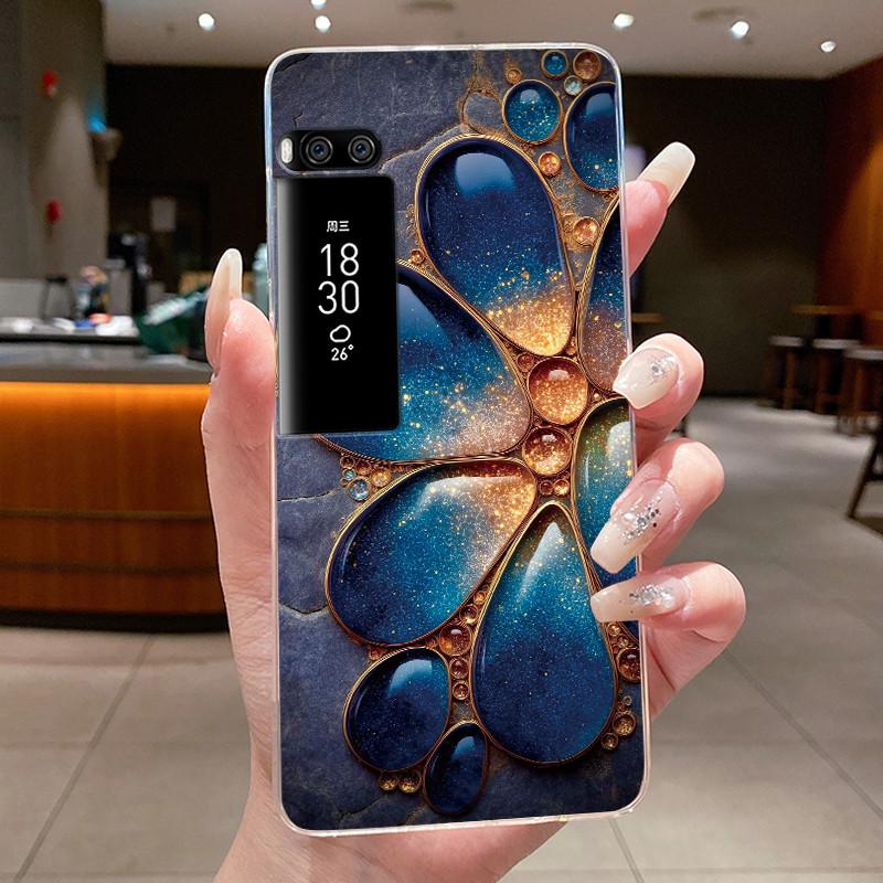 For Meizu Pro 7 Shockproof TPU Clear Cover For Meizu Pro 7 Plus Beautiful Pattern Sunlight Moonlight Protective Casing Meizu Pro 7