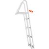 Aluminum Dock Ladder Boat Dock Ladder Removable 4 Steps with 350lbs Load