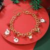 Christmas Bracelet Bell Pearl Jewelry Snowflake Elk Pendant Bracelet Christmas Bracelet Festive Ornaments