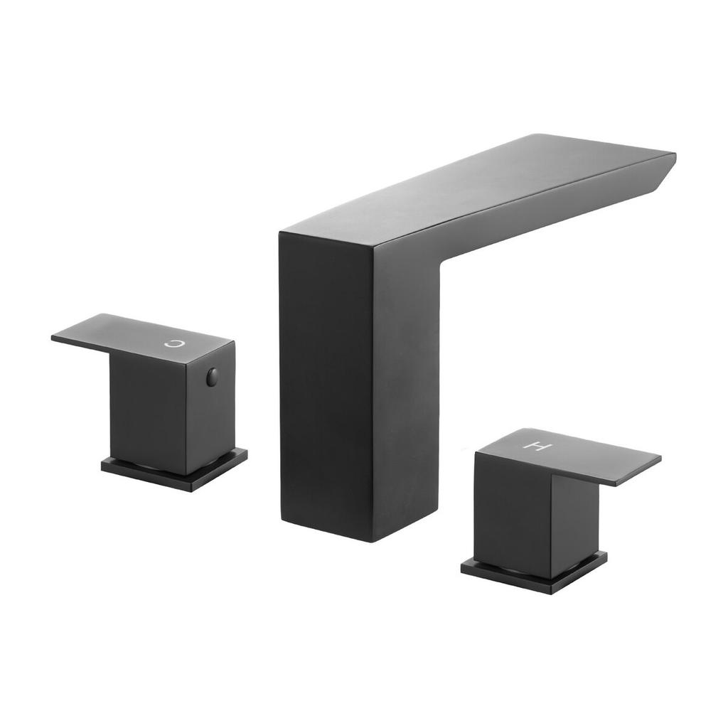Römische Wannenarmatur, Set mit 2 Griffen für Badewannen, Wasserfall-Römische Wannenarmatur für Tierwäsche, Babypflege, Erwachsenenbad, Mattschwarz, Edelstahl