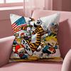 C-Calvin and H-Hobbes Cushion Cover Multi-Scene Pillow Cover for Home & Car - Reversible, Soft & Durable for Daily Use