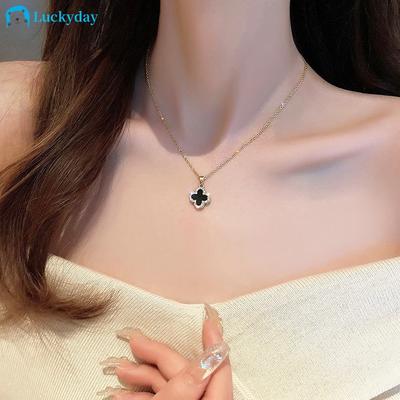 2023 New designedElegant Four-leaf Clover Pendant Necklace for Women Gold Chain Choker Jewelry Fashion Accessories