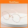 Modern Round Frame Metal Glasses With Blue Light Blocking For General Wear