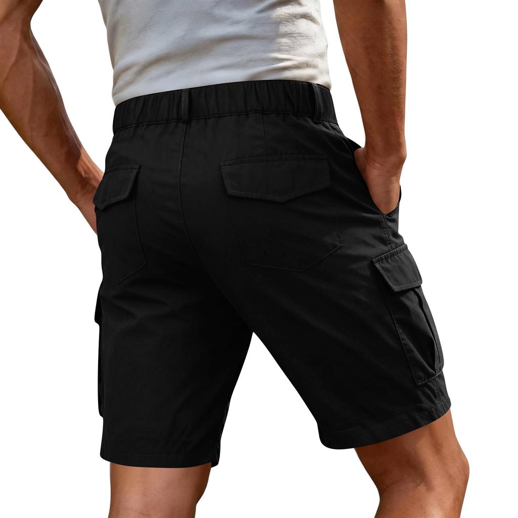 Herrshorts Cargo Knälånga Lös Passform Flerfickor för Sommarsport Vandring