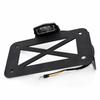 Universal Side Mount Motorcycle Registration License Plate Holder Bracket With LED Light For Harley Sportster Honda Cafe Racer