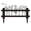 Courtyard Aesthetic Accents Welcome Decorative Yard Sign, Wildflowers/Vegetables Silhouette Black Garden Stake, Outdoor Entrance Decor Acrylic Rustic