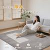 Carpet 135cm x Extra Thick Soft Tatami Light Gray Rug, 185cm, 25mm, Non-Slip, Washable, Antibacterial, Deodorizing, Touch, Soundproof, Rectangular,