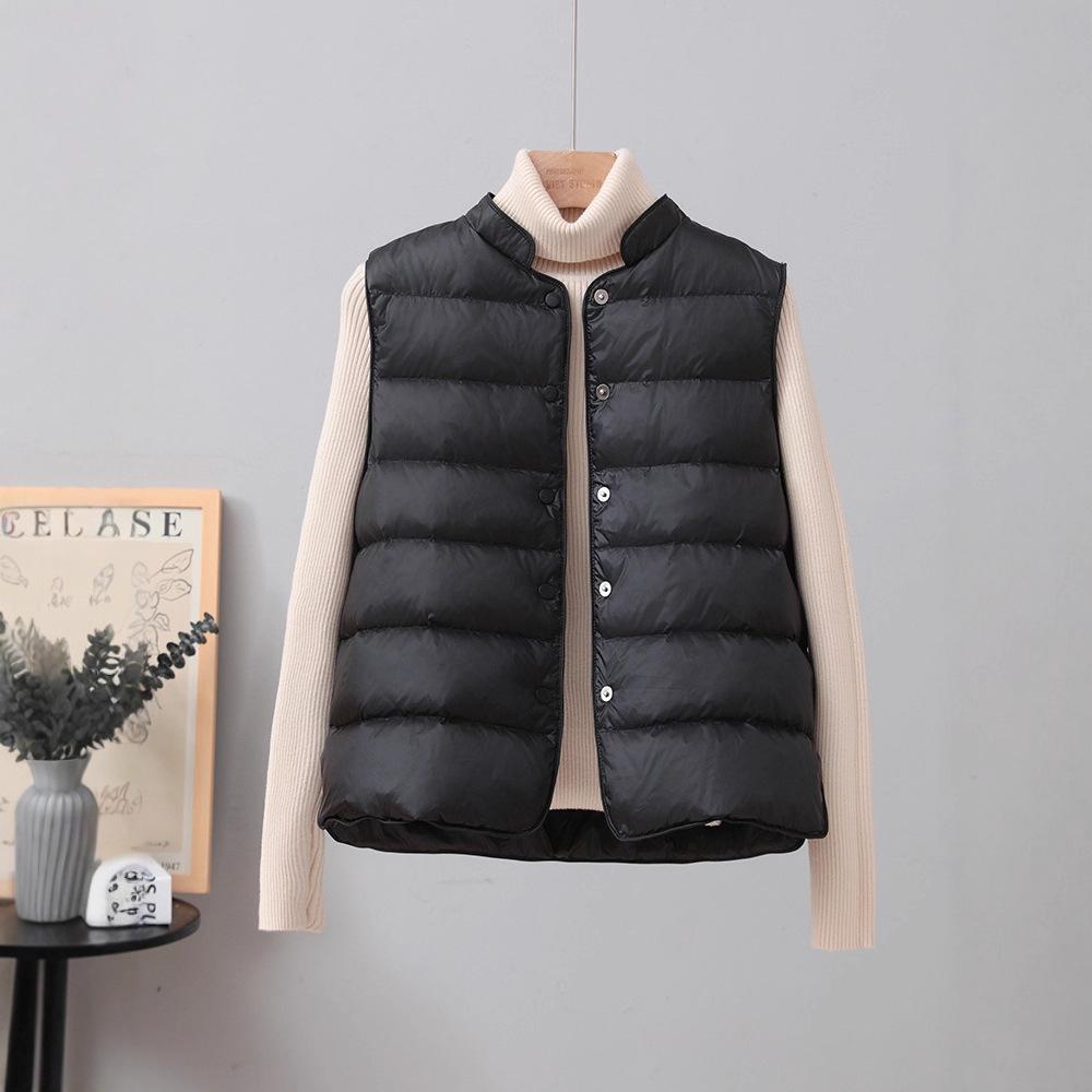 Women's 90% White Duck Down Lightweight Winter Vest - 2025 Casual Style