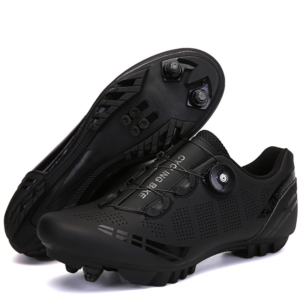 Wild mountain riding shoes moped road lock shoes large size sports events cycling high resistance men's and women's lock shoes