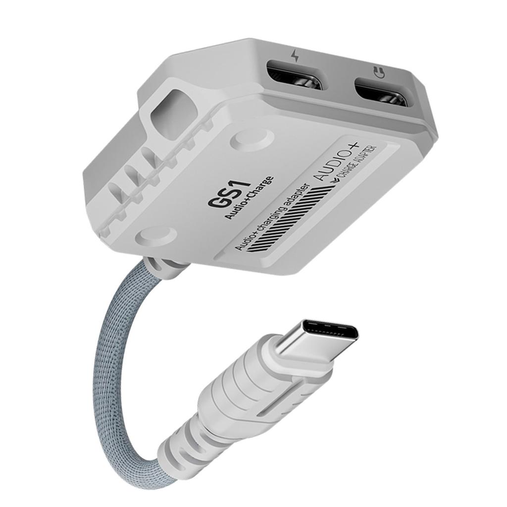 2 In 1 USB C Fast Charging Adapter With High Resolution Sound 60W Power Delivery Suitable For Gaming&Music Enthusiasts