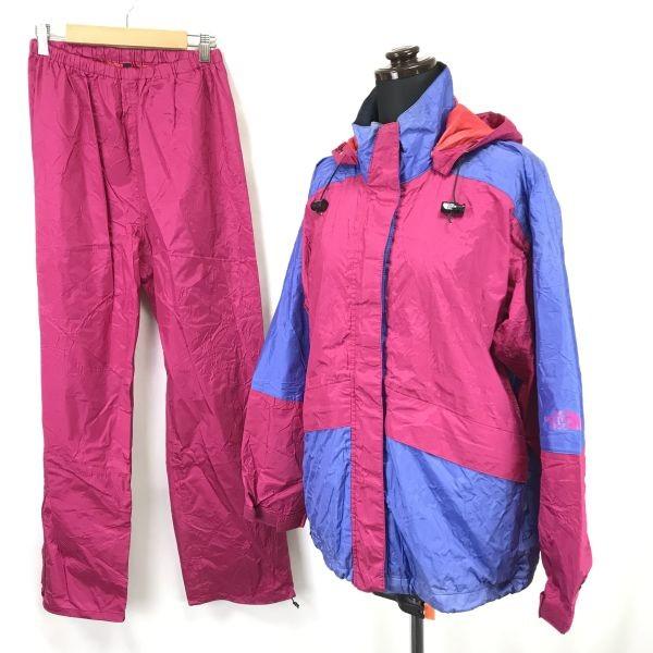 THE NORTH FACE Gore-Tex Nylon Jacket & Pants Women's M Pink Rain Set(USED)