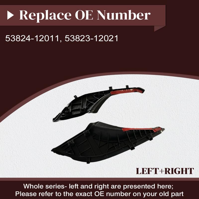 53823-12021 Windshield Wiper Fender Cowl Side Covers for Toyota Corolla Japan Axio 2012–2014 Left and Right