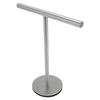 T Shape Towel Holder Stainless Steel Standing Hand Towel Rack with Heavy Base Jewelry Organizer for