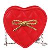 Pattern Heart Bowknot Fashion Leisure Kids Crossbody Bag Girl Cute Purse