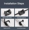 Black Zip Tie Mounts 50PCS Black Wire Management Accessories Wire Organizer Clips Plastic Flame Retardant Wire Holders For Home