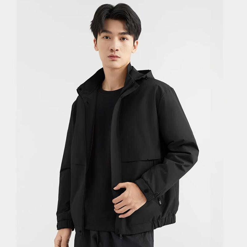 Fengmao Men s Casual Hooded Thin Jacket L