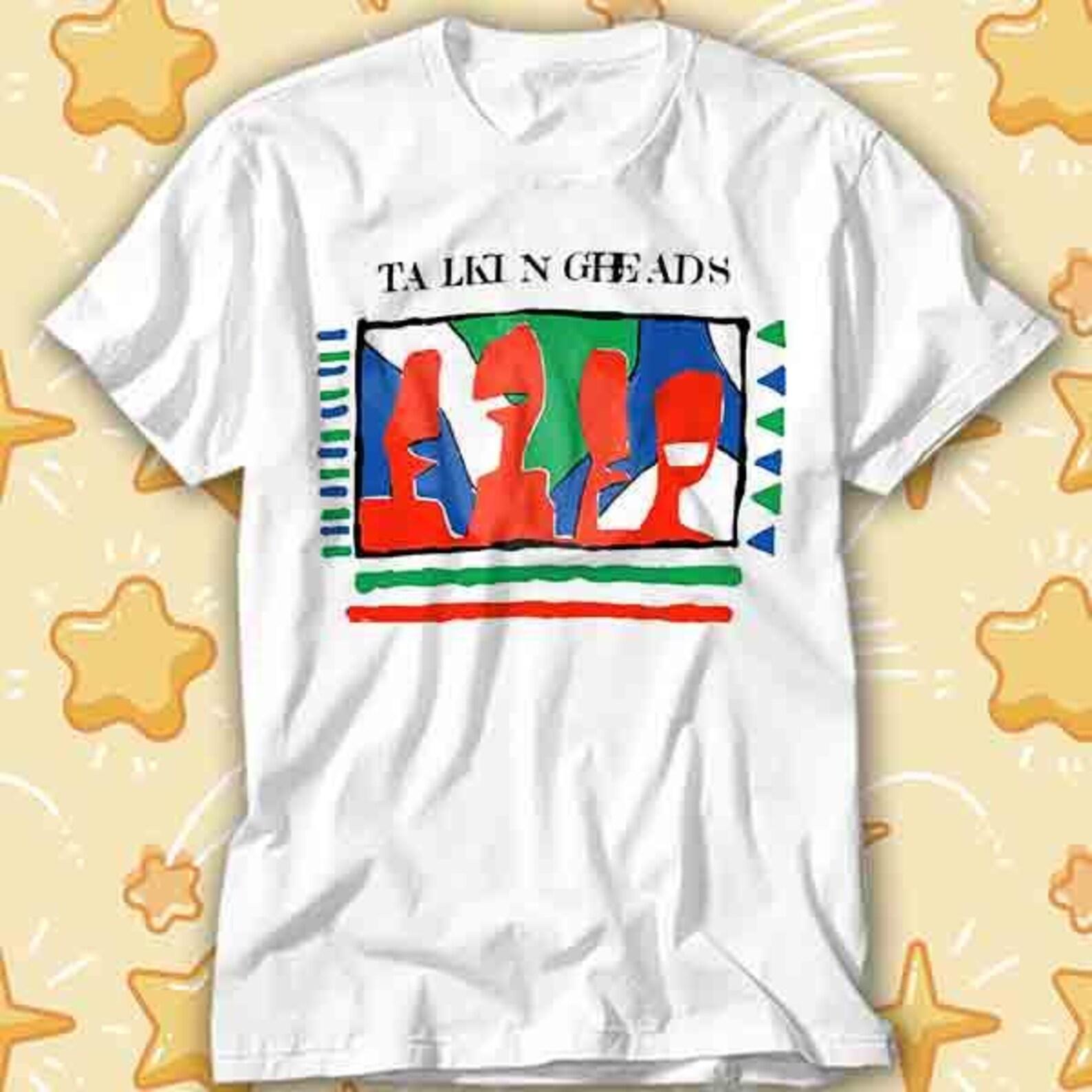 Talking Heads Anime Cartoon Exclusive Vinyl Cover Punk Rock T-Shirt 485 L