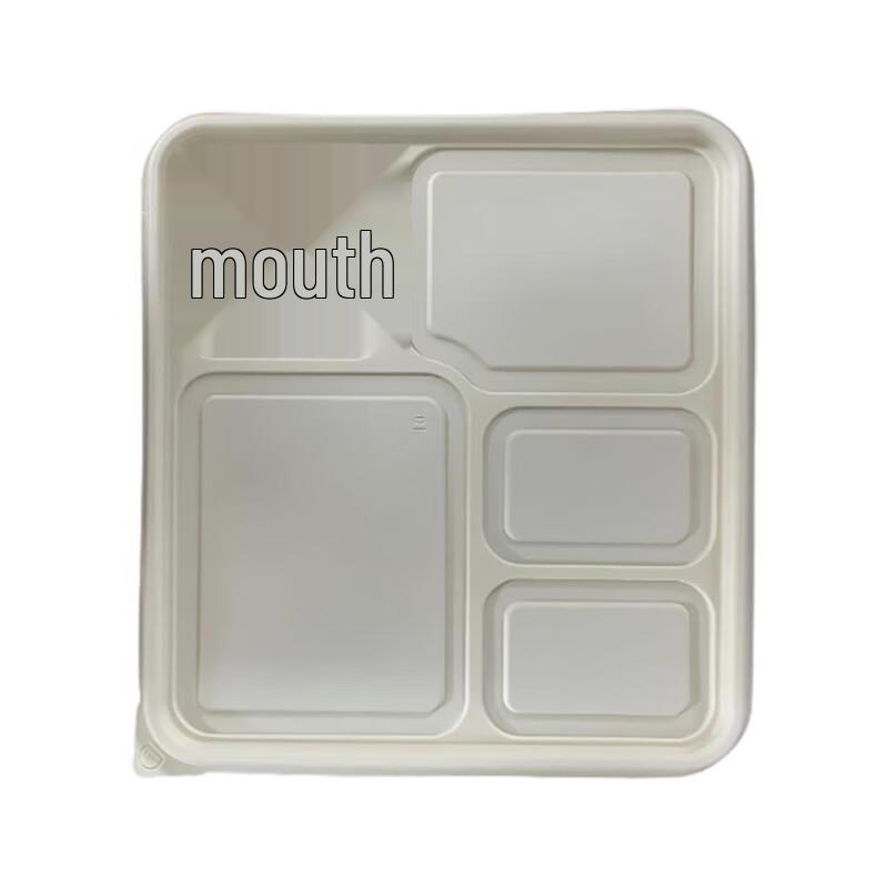 Biodegradable 5-Compartment Corn Starch Meal Box