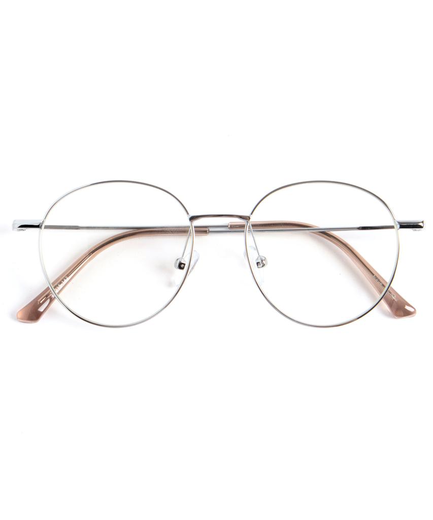 Ssiellonda Rest Silver Metal Eyeglass Frames