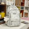 Schoolbag Fresh Sea Salt Blue Youth Vitality Primary and Secondary School Students Grades 1-9 Backpack High Value Multi-compartment Design Backpack