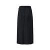 GIOVANNI VALENTINO Elegant Draped Acetate Slit Midi Skirt