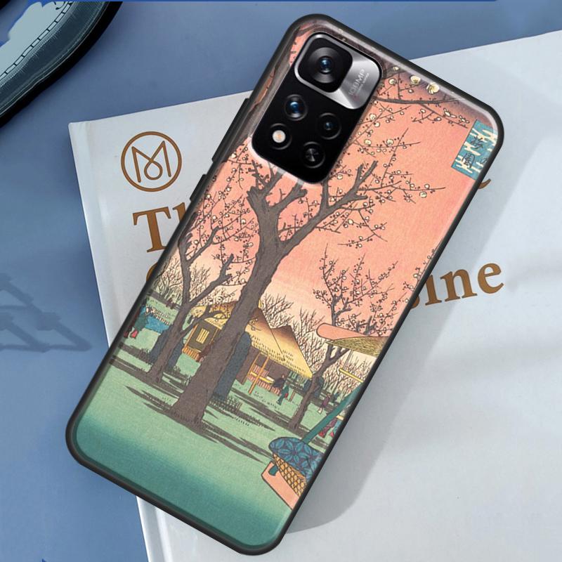 Japanese Ukiyoe Case For Xiaomi Redmi 13C 10C 12C 14C Redmi Note 14 13 Pro 12 11 9 10 9S 10S 11S 12S Cover