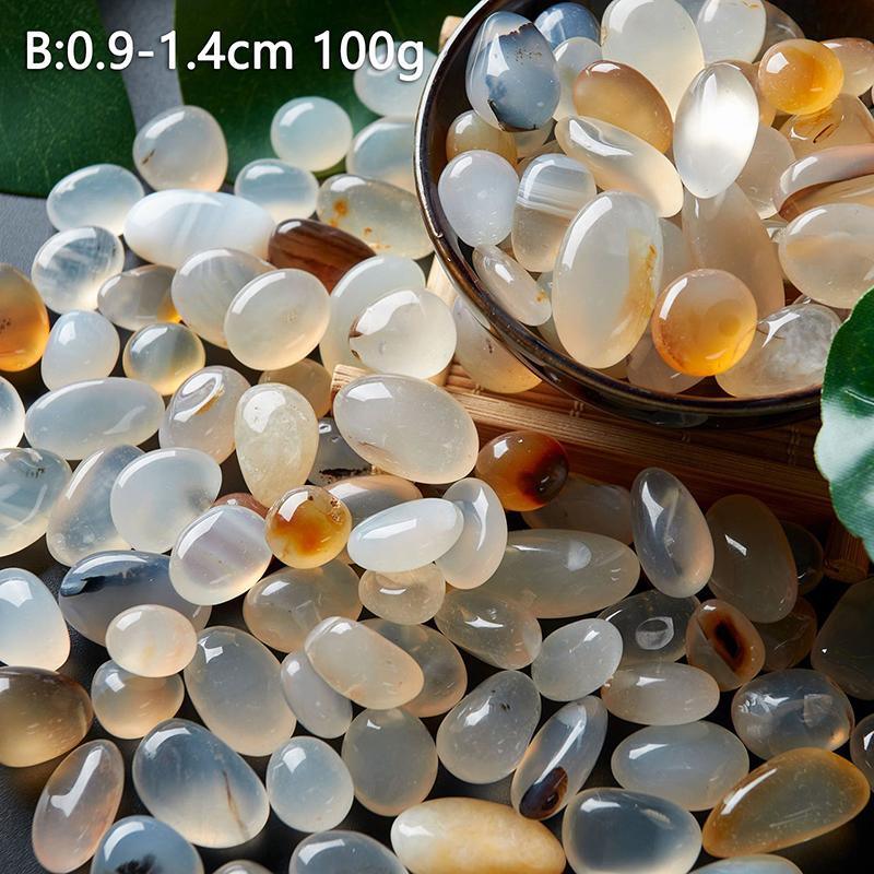 Colorful Mixed Agate Stone Tumbled Stones Pebble Fish Tank Decoration Vase Filler Landscape Home Decor