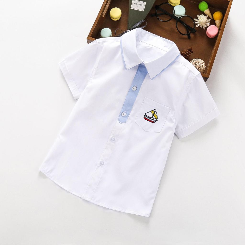 Trendy Boys' Summer Short-Sleeved Casual Shirt
