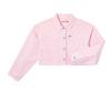 Ruohan Wang Collaboration Series Comfortable Self-Portrait Pattern Patch Short Jacket Women Jackets Pink LWT009251204604A07957