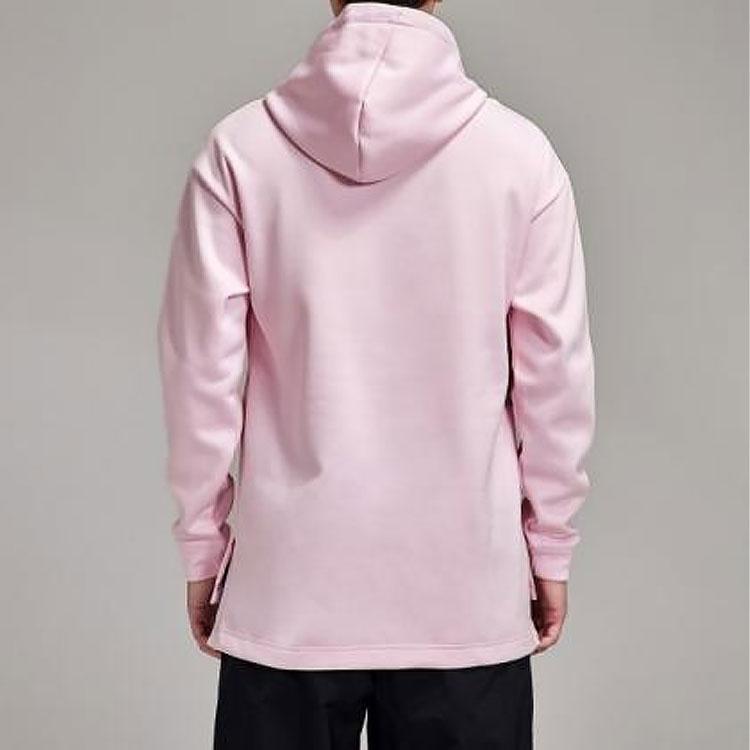 Nike Logo Drawstring Hoodie Men Tops Pink AJ9264-663