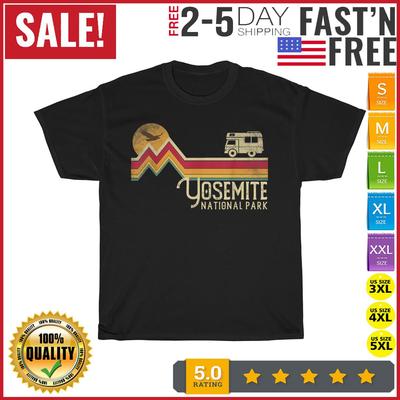 Yosemite National Park Retro Style Vintage California Vintage T Shirt Mens Womens Tees Top Men Women