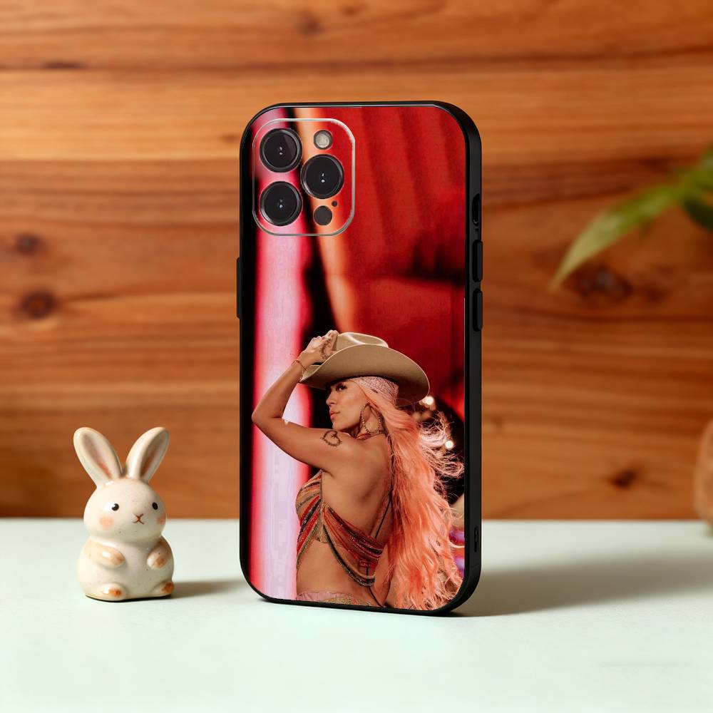 Singer K-Karol G Amargura Phone Case For iPhone17,16,15,14,13,12Plus,Pro Max,XS,5G Soft Silicone Black Cover
