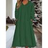 DAFIFY Women's Fashion Fall Winter Solid Color Print Long Sleeve Hooded Loose Waistline Casual Dresses