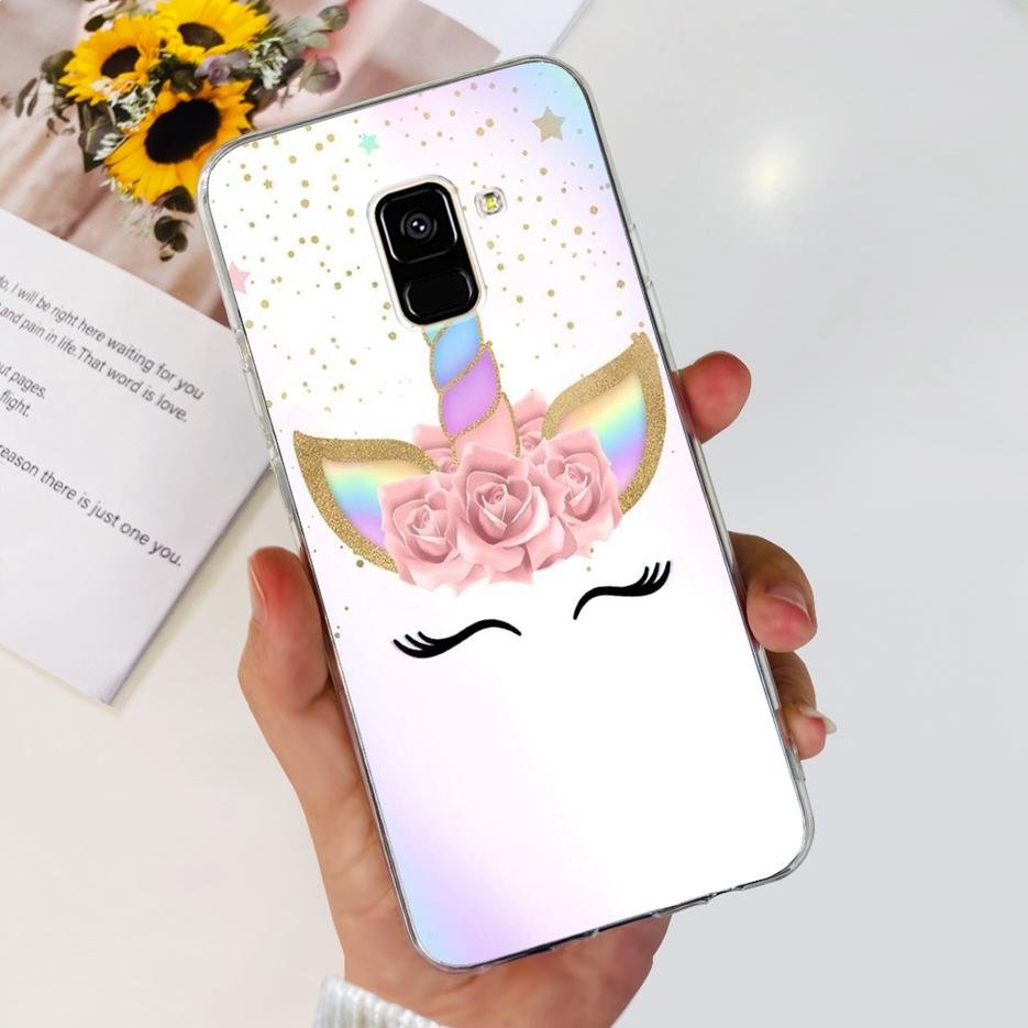 For Samsung Galaxy A8 Plus 2018 Case SM-A730F Luxury Painted Cover Soft Silicone Phone Case For Samsung A8 2018 A530F A8+ Bumper