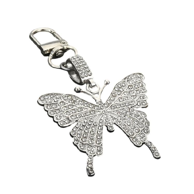 

Sparkling Butterfly Keychain With Alloy Construction Fashionable Gift For