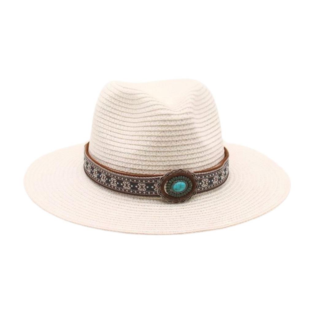 Simple French Haute Sense Men And Women Travel Beach Sunscreen Sun Hat Famous Style Straw Hat