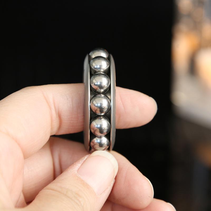 Stainless Steel Mechanical Fidget Ratchet Ring EDC Toy Haptic Fingertip Metal Stress Spinner Fidget Toys Adult Gifts