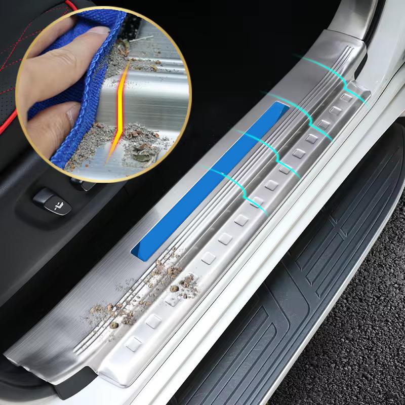 For Toyota Land Cruiser Prado 150 Lc150 Fj150 2010-2023 Tuning Interior Decoration Accessories Stainless Steel Threshold Panel