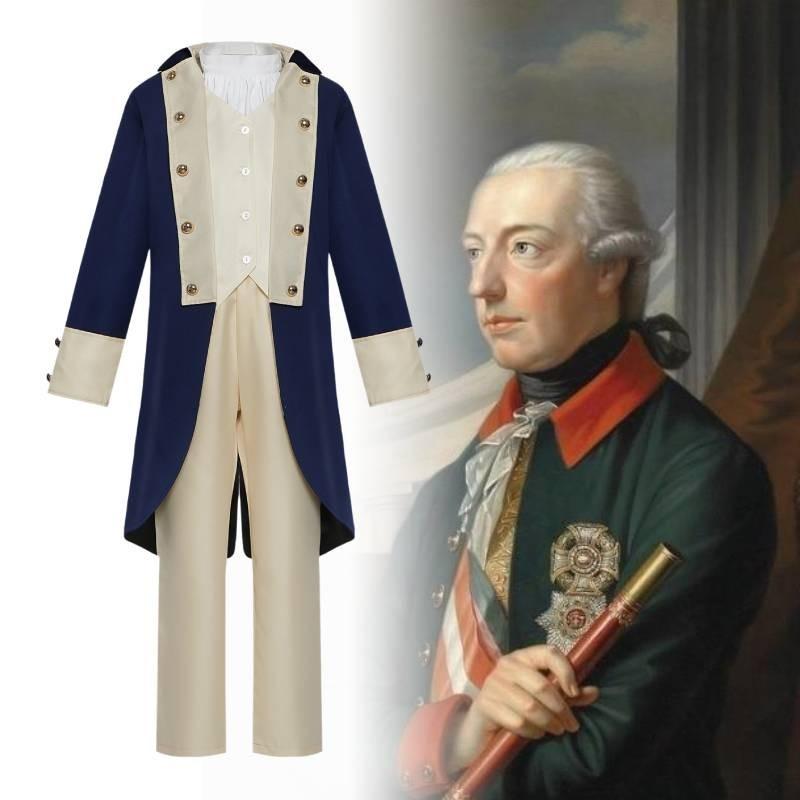 Kids President Steampunk Cosplay Costume Soft Fabric Retro Uniform For Boys