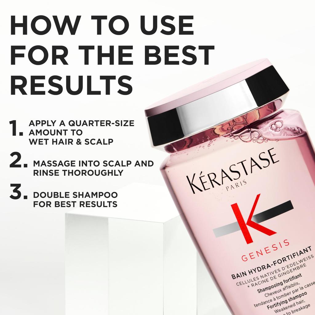KÉRASTASE Genesis Bain Hydra Fortify Shampoo, 500mL, Scalp Care