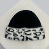 New Men Women Color Block Retro Letters Knitted Hats Warm Casual Fashion Korean Beanies Outdoor Versatile Travel Personal Niche